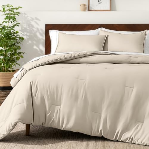Bare Home Comforter Set - Full Size - Ultra-Soft - Goose Down