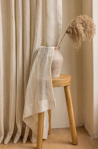 Beydodo Living Room Curtains 63 Inch Length 2 Panels, Privacy Curtains