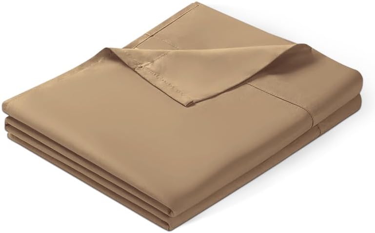 (Pack of 1) Flat Sheet Only, Full-XL (81x102) Size - Soft 100% Cotton