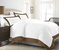 Epic Cotton 3 Piece Two Tone Duvet Cover Set 100% Egyptian Cotton 800
