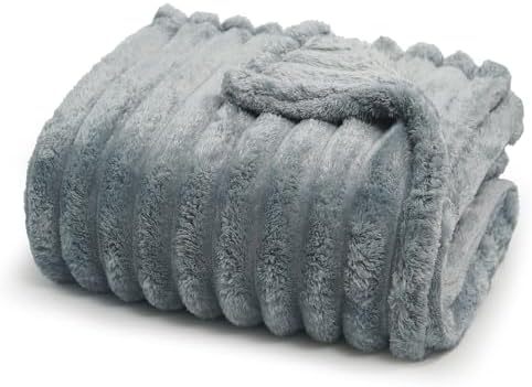 Americanflat 60x80 Faux Fur Throw Blanket - Soft and Breathable Throw