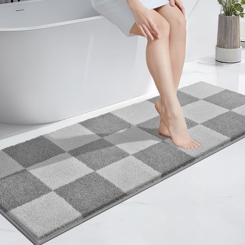 PURRUGS Bathroom Rug Non-Slip Machine Washable 24" x 60", Super