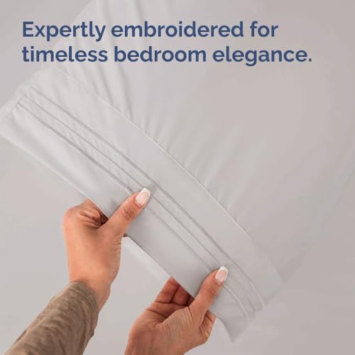 Queen Pillow Cases Set of 4 - Ultra Soft Pillowcase Covers - Light