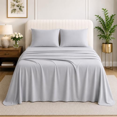 100% Sateen Cotton Sheets King Bed Sheets Premium 1000 TC Bedding