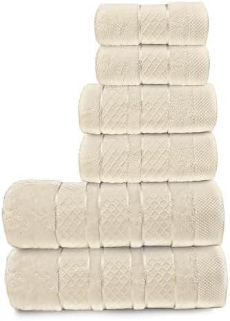 Towel Set: Super Absorbent, Quick-Drying, Soft, Plush. Features