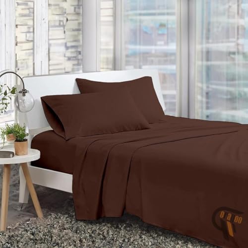 4 Piece Bed Sheet Set King Size | Cotton Soft & Breathable Bedsheet