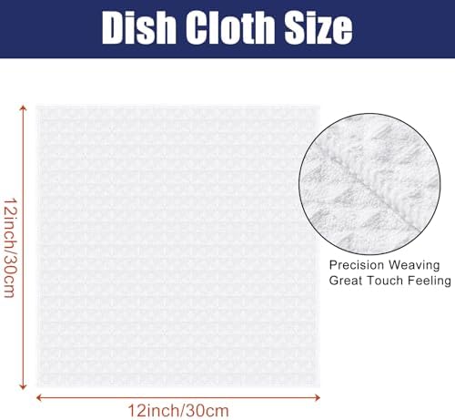 Homaxy Kitchen Towels and Dishcloths Set, 16 x 28 Inches and