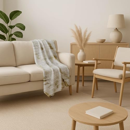 Addison Rugs ASB791 Taupe 50" x 70" Oversized Sherpa Throw Blanket