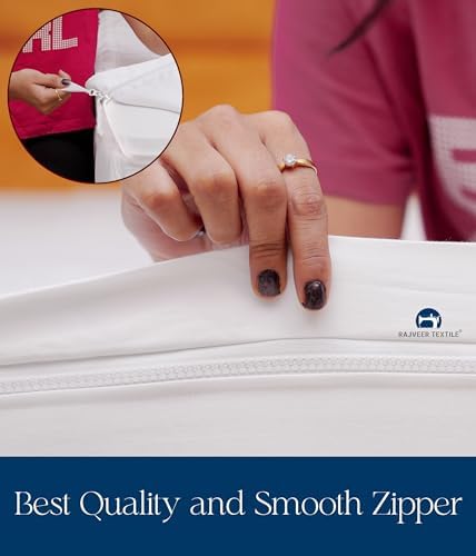 Zip On Fitted Sheet Twin-XL Size Taupe Color 600 TC Cotton 18" Deep