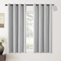 ChrisDowa 100% Blackout Curtain for Bedroom Linen Drapes 63 Inch