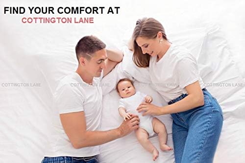 Cottington Lane Full Size Sheet Set, 100% Cotton Cooling Sheets Fits