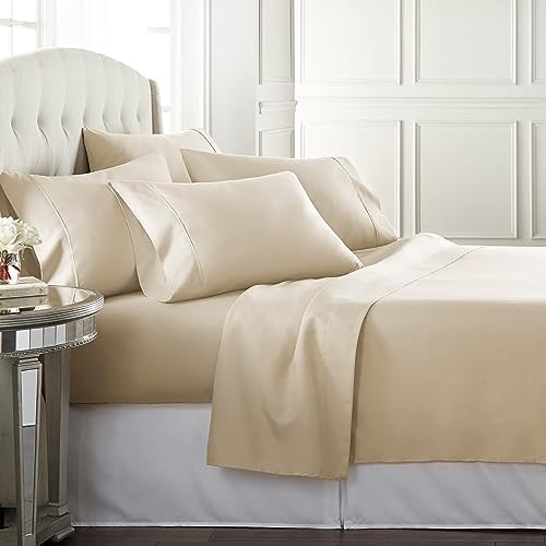 Danjor Linens Bed Sheet Set Full Size for Teens, Hotel Premium Sheets