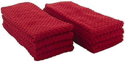 DG Collections Terry Dish Towels, 100% Cotton Kitchen Towels, 2 Sets
