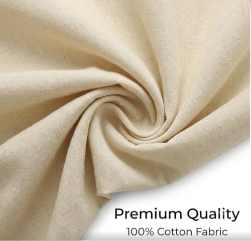Urban Villa Cotton Grommet Curtains 52x84 (2 Panels) Ivory