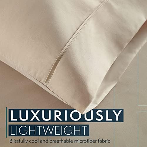 HC Collection King Pillow Cases Set of 2- Microfiber, Extra Soft