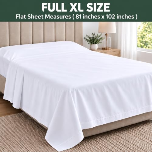 1200 Thread Count 1-Piece Flat Sheet Silver Grey Color 100% Egyptian