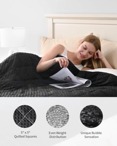 Mr. Sandman Weighted Blanket for Adults, Queen Size 20 lbs