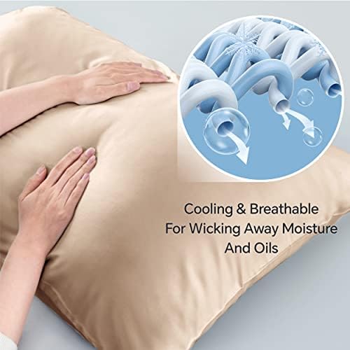 BEDELITE King Pillow Cases Set of 2, Rayon Derived from Bamboo, Taupe