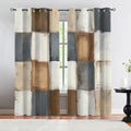 Taupe Curtains for Living Room, Country Farmhouses Curtains for