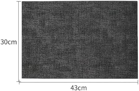 Faux Leather Placemats Set of 4/6, Heat Resistant Waterproof Dining