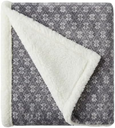 Eddie Bauer - Sherpa Reverse Throw Blanket for Bed or Couch, 50 x 70