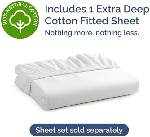 Extra Deep Cotton Fitted Sheet Cal King Size - 400 Thread Count