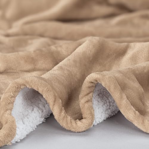 OakRidge Sherpa Plush Reversible Blanket, Bedroom Textiles