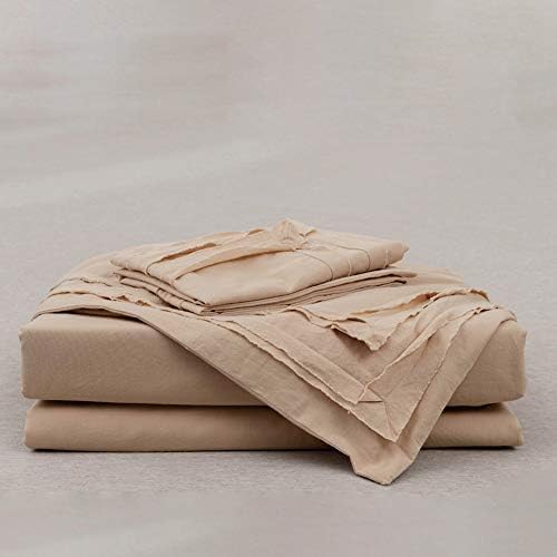 Super Soft Duvet Cover Queen Size - Washed Cotton 3 Pieces Bedding Set