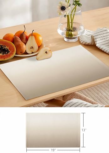 Beige Ombre Table Mats Set of 6 With Table Runner 90 Inches