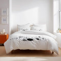 Reversible Duvet Cover Set Microfiber Bedding Set Simple Abstract