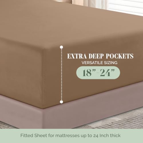 Elegant Comfort 4-Piece Bed Sheet Set - Luxury Bedding 1500 Premium