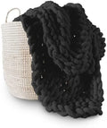 Adyrescia Chunky Knit Blanket Throw | 100% Hand Knit with Jumbo