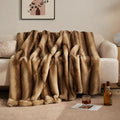 Ultra-Soft Faux Fur Throw Blanket - 60"x80", Brown