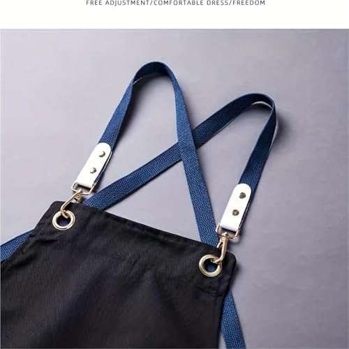 Aprins 2pcs Aprons With Pockets Cotton Enrich Durable Large Waterproof