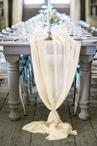 Chiffon Table Runner Extra Long, Wedding Runners, Holiday Table