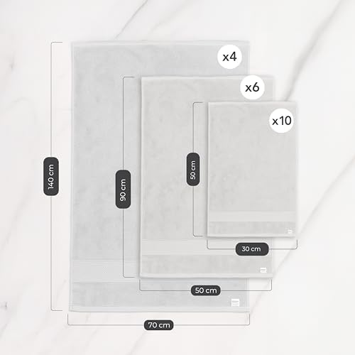 ASSOS Elegant Bathroom Decor Set: Includes Face Towels - Perfect