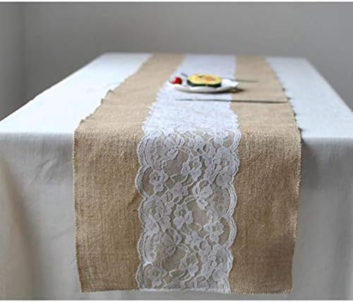 Daesar Table Runner 12x108 Inch, Table Runner Linen Christmas Khaki