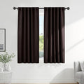 PONY DANCE Bedroom Blackout Curtains - 42 W x 72 L, Brown Window
