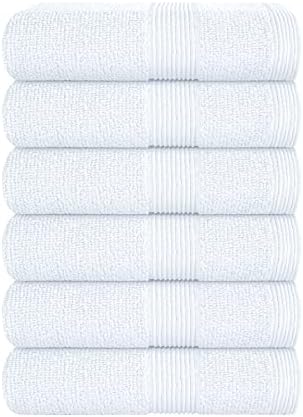Belizzi Home Ultra Soft 6-Piece Hand Towel Set 16x28-100% Ringspun