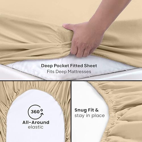 100% Egyptian Long Staple Cotton, 1000 Thread Count, 1-PC Fitted Sheet