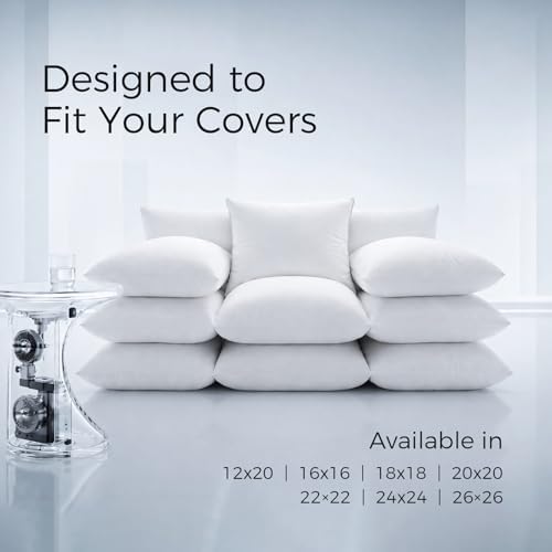 Phantoscope 18x18 Pillow Inserts, Decorative Throw Pillow Bed Couch