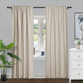 Fcosie 42" Wx120 L Rod Pocket Back Tab Blackout Curtains for Living