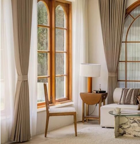 Beydodo Panel Curtains 96 inches Long, Farmhouse Curtains Blackout 2