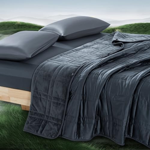 King Size Weighted Blanket 45lb(88''x104'', Dual-Sided), Cozy Warm