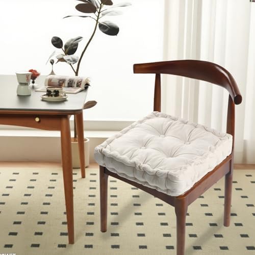 vctops Chair Cushion for Dining Chair, Soft Velvet Square Seat Cushion
