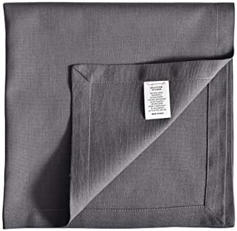 FINGERCRAFT Cloth Napkin, Cotton Linen, Set of 12, 18x18 inch
