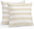 Yukro Striped Outdoor Waterproof Pillow Covers Pack of 2, Vintage