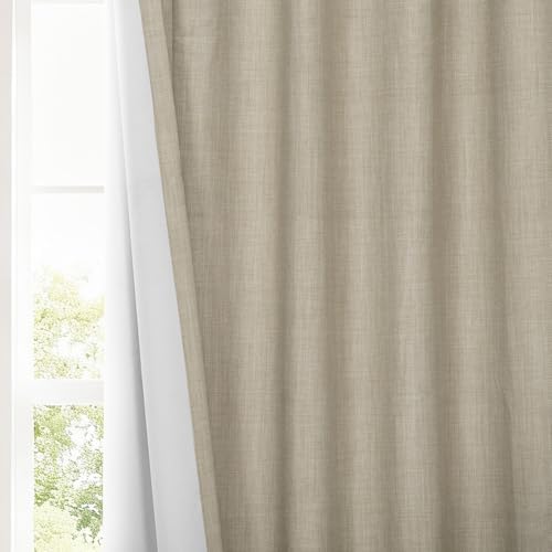 HPD Half Price Drapes - Performance Linen Hotel Blackout Curtain for
