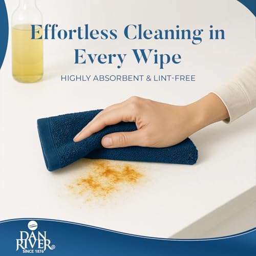 DAN RIVER Kitchen Bar Mops,Pack of 12,16 by 19 Inches,100% Cotton