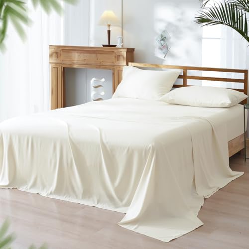 PHF Cooling Sheets Set Queen Size, Rayon Derived from Bamboo &